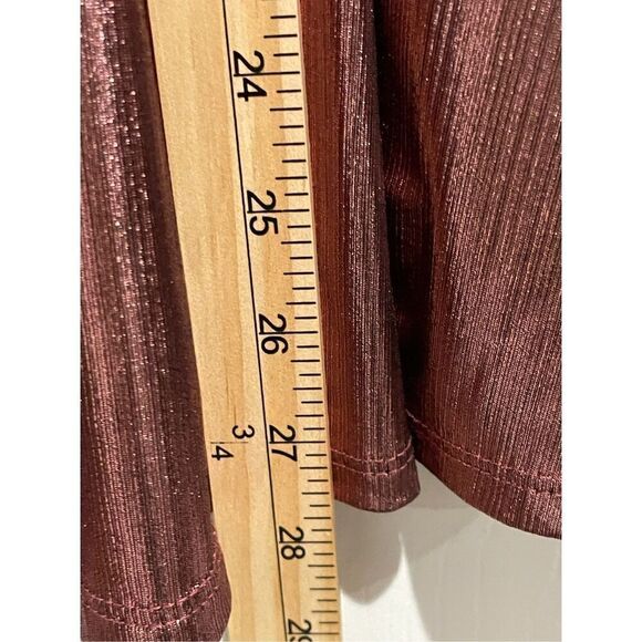 ModCloth Make It a Night To Remeber Smocked Neck & Waist Metallic Bronze Dress - Picture 7 of 14